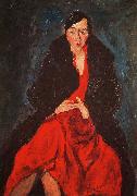 Chaim Soutine Portrait of Madame Castaing oil on canvas